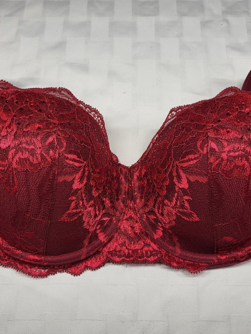 Beautiful Lace La Senza Bra with Gems Size 34DD